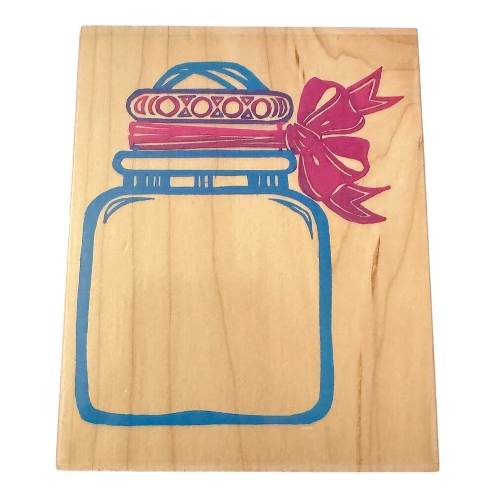 All Night Media Posh Impressions Clearly A Big Jar 550-K23 Rubber Stamp